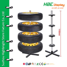 4-tire customized display shelf tyre storage rack